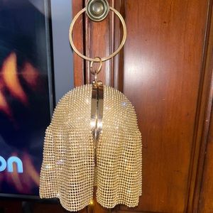 Gold Ball Hanging Purse